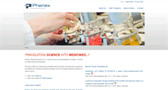 Desktop Screenshot of phenex-pharma.com