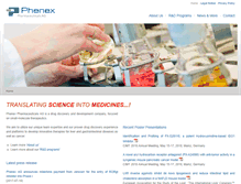 Tablet Screenshot of phenex-pharma.com